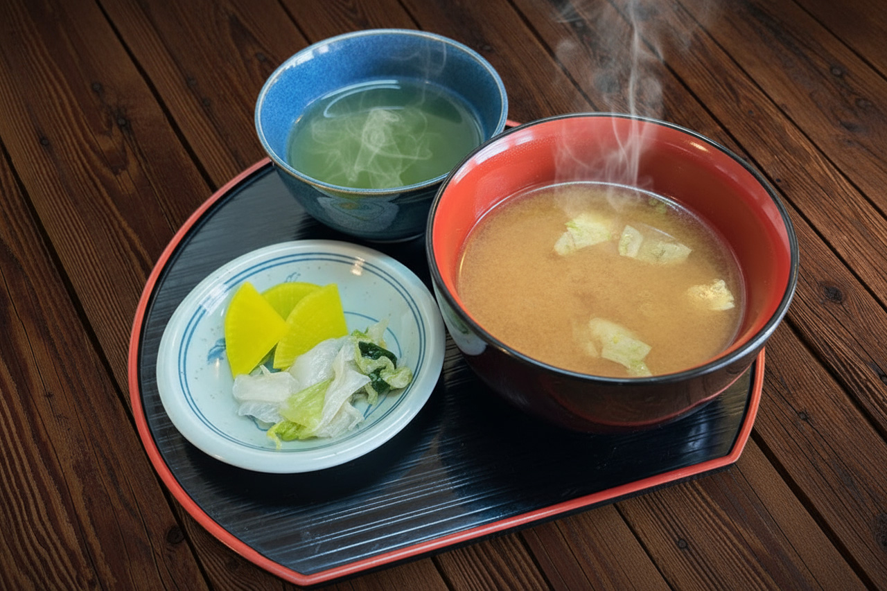 味噌汁セット)各メニューに追加　